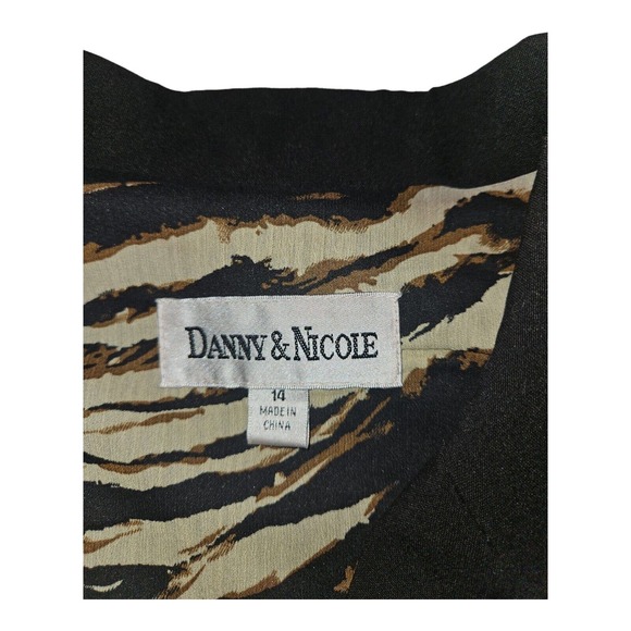 Danny & Nicole Blazer Women's 14 Pockets Button Up Long Sleeve Black - Picture 6 of 11